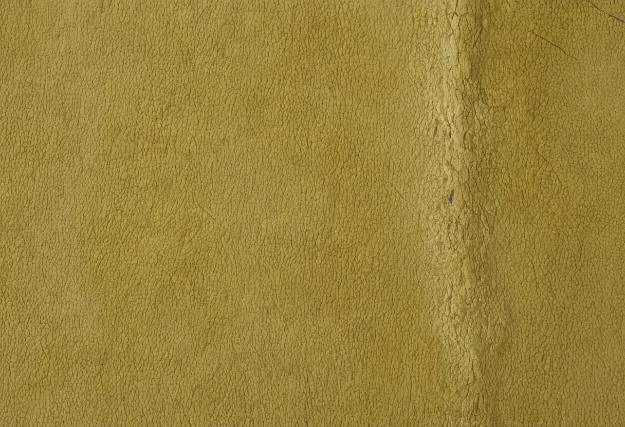 Aged cracked latex coating on a tufted rug